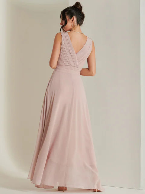 French spring and summer 2025 new high-end temperament white chiffon dress exquisite long skirt nightdress long dress skirt