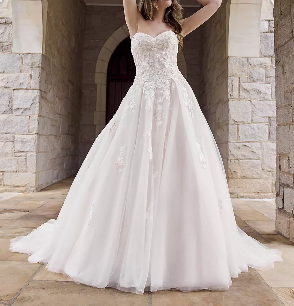 French lace princess bustier wedding dress thin tutu super fairy bride wedding trailing dream Mori net red models